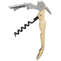 Franmara 5403 Duo-Lever Waiter's Corkscrew with Gold Plated Handle