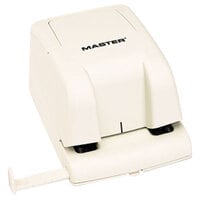Master EP210 12 Sheet Beige Compact Electric / Battery 2 Hole Punch - 1/4" Holes