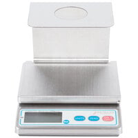 Cardinal Detecto PS4 4 lb. Electronic Portion Scale with Removable Single Cone Holder Tray