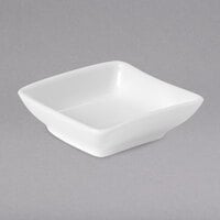 Villeroy & Boch 10-2525-3932 NewWave 4.05 oz. Square White Premium Porcelain Dip Bowl - 4/Case