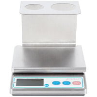 Cardinal Detecto PS4 4 lb. Electronic Portion Scale with Removable Dual Cone Holder Tray