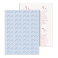 DocuGard 04543 8 1/2" x 11" Blue 10 Feature 24# Premier Medical Security Paper - 500 Sheets/Ream