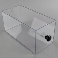 Cal-Mil 1586-13DRAWER Soho Clear Drawer with Black Knob