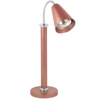Eastern Tabletop 9641CP 45" Single Arm Copper Coated Stainless Steel Freestanding Sphere Heat Lamp with Adjustable Neck - 110V