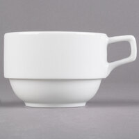Libbey 1502-30220 Empire 8.25 oz. Alpine White Porcelain Stacking Cup - 36/Case