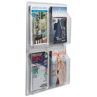 Aarco LRC104 21" x 25" Clear-Vu 4-Pocket Magazine Display