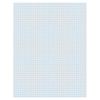 Pacon 2411 8 1/2" x 11" White 1/4" Quadrille Ruling Ream of 16# Composition Paper - 500 Sheets
