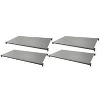 Cambro CBSK2448S4580 Camshelving® Basics Plus 24" x 48" Shelf Kit with 4 Solid Shelves