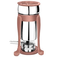 Eastern Tabletop 3101FSCP Freedom 2 Qt. Stainless Steel Soup Marmite with Copper Accents and Fuel Holder