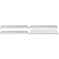 Cambro CPSK1836VS4480 Camshelving® Premium 18" x 36" Shelf Kit with 1 Solid and 3 Vented Shelves
