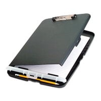 Officemate 83303 1/2" Capacity 8 1/2" x 11" Charcoal Storage Clipboard