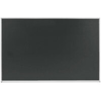 Aarco DS3648S 36 x 48" Slate Gray Satin Anodized Aluminum Frame Porcelain Chalkboard