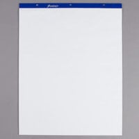 Ampad 24-028 27" x 34" Unruled 3-Hole Punched Flip Chart / Easel Pad - 2/Pack