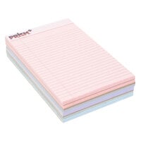 TOPS 63016 Prism+ 5" x 8" Narrow Ruled Assorted Color Perforated Legal Pad - 6/Pack
