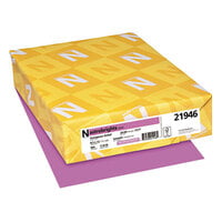 Astrobrights 21946 8 1/2" x 11" Outrageous Orchid Ream of 24# Color Paper - 500 Sheets