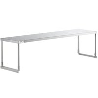 Regency Stainless Steel Single Deck Overshelf - 18" x 72" x 19 1/4"