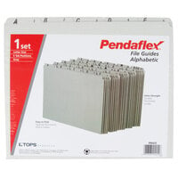 Pendaflex PFX PN925 Recycled Pressboard A-Z Top Tab File Guide - Letter