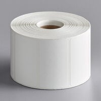 Cardinal Detecto 7100-0026 2 1/4" x 1 1/4" Blank White Thermal Label Roll, 1135 Labels/Roll