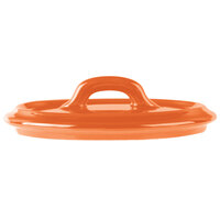 Bon Chef 1600005POrange 5" Orange Porcelain Oval Cocotte Lid - 36/Case