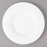 Bon Chef 1000011P Concentrics 8 3/8" White Porcelain Round Salad Plate - 36/Case