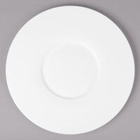 Bon Chef 5000011B Wide Rim 11" White Bone China Plate - 12/Pack