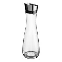 GET GL-CRF-40 Silhouette 40 oz. Glass Decanter with Dripless Stainless Steel Lid