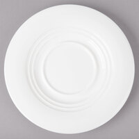 Bon Chef 1000009P Concentrics 6 1/8" White Porcelain Saucer - 36/Case