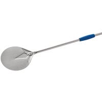 GI Metal Azzurra 8" Stainless Steel Round Turning Pizza Peel with 59'' Handle I-20