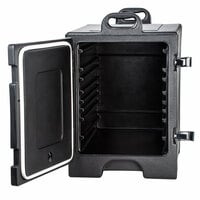 Carlisle Cateraide™ Black Front-Loading Insulated Food Pan Carrier - 5 Full-Size Pan Max Capacity