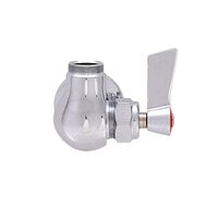 Fisher 3700 Wall Mounted 1/2" Brass Faucet Base with Swivel Stem, Swivel Outlet, and Lever Handle