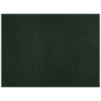 H. Risch, Inc. PLACEMATDX-HARGREEN Harley 16" x 12" Customizable Green Premium Sewn Faux Leather Rectangle Placemat