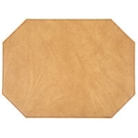 H. Risch, Inc. PLACEMATDXOCT-HARNUGGET Harley 16" x 12" Customizable Nugget Premium Sewn Faux Leather Octagon Placemat