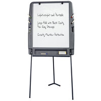 Iceberg 30227 35" x 30" Charcoal Portable Flipchart Easel with Dry Erase Surface