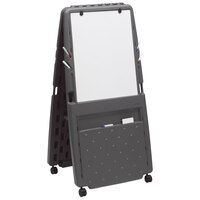 Iceberg 30237 33" x 28" Charcoal Presentation Flipchart Easel with Dry Erase Surface