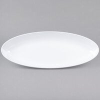 GET ML-256-W 30 inch x 11 3/4 inch White Siciliano Deep Oval Platter