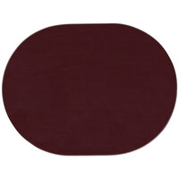 H. Risch, Inc. PLACEMATOVAL17X13WINE 17" x 13" Customizable Wine Vinyl Oval Placemat