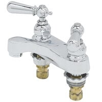 T&S B-0871-VR-CH-QT Deck Mount Lavatory Faucet with 4" Centers, Vandal Resistant Aerator, and Eterna Cartridges - 3 13/16" Spread