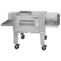 Lincoln 1600-1G Impinger 1600 Series Natural Gas Single Conveyor Radiant Oven Package with 40" Long Baking Chamber - 120,000 BTU