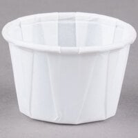 Solo SCC100 1 oz. White Paper Souffle / Portion Cup - 250/Pack