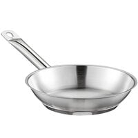 Vigor SS1 Series 8 7/8" Stainless Steel Fry Pan with Aluminum-Clad Bottom