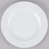 CAC RSV-16 Roosevelt 10 1/4" Super White Porcelain Plate - 12/Case