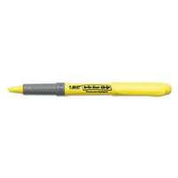 Bic GBLP51ASST Brite Liner Grip Assorted Color Chisel Tip Pocket Style Highlighter - 5/Set