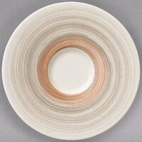 Villeroy & Boch 16-4021-1310 Amarah 5 1/2" Taupe Porcelain Saucer - 4/Case