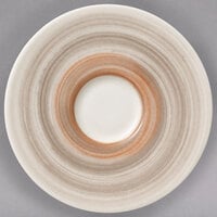 Villeroy & Boch 16-4021-1430 Amarah 4 3/4" Taupe Porcelain Saucer - 4/Case