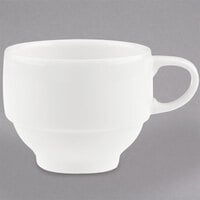 Villeroy & Boch 16-3293-1361 Dune 6 oz. White Porcelain Stackable Cup - 6/Case