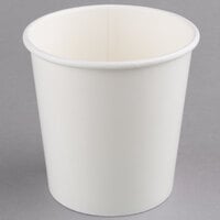 Choice 16 oz. White Double Poly-Coated Paper Food Cup - 50/Pack