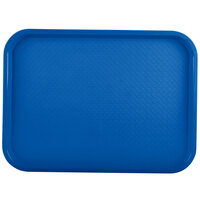 Vollrath 86117 12" x 16" Royal Blue Plastic Fast Food Tray - 24/Case