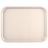 Vollrath 86106 10" x 14" Almond Plastic Fast Food Tray - 24/Case