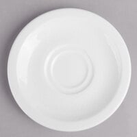 Villeroy & Boch 16-2155-1460 Easy White 5" White Porcelain Saucer - 6/Case
