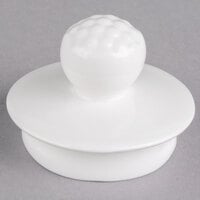 Villeroy & Boch 16-2155-0240 Easy White 2" White Porcelain Coffeepot Lid - 6/Pack